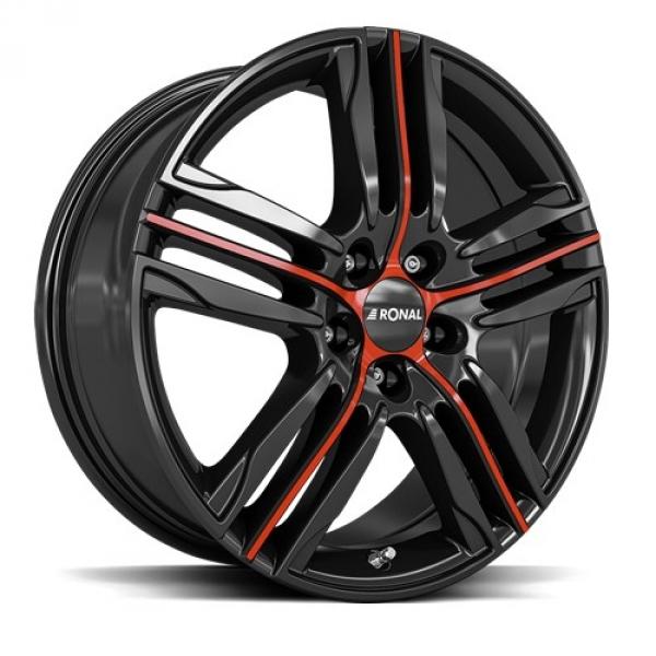 RONAL R57 MCR Jet Black Red SPOKE RONAL