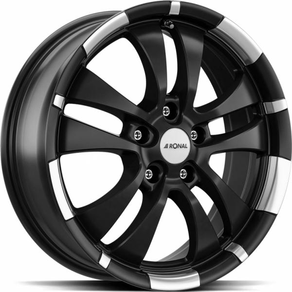 RONAL R59 Jet Black Matt rim LIP cut RONAL