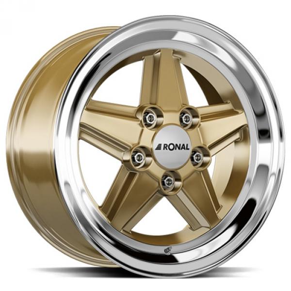 RONAL R9 Racing Gold Rim Lip Cut RONAL